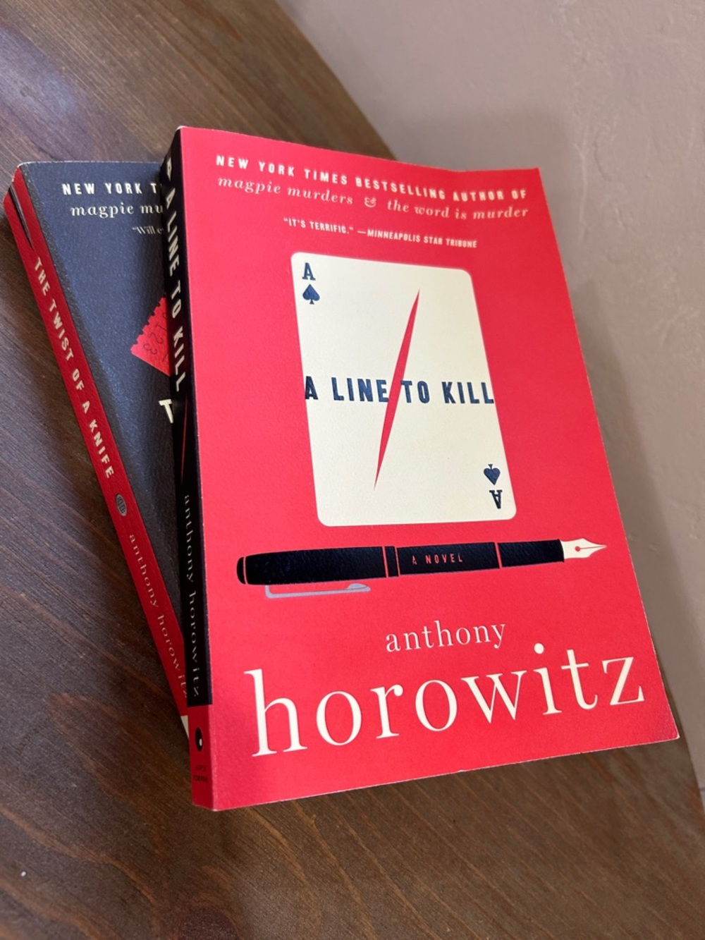 Mystery series by Anthony Horowitz - A Line to Kill & The Twist of a Knife